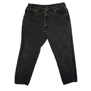 Wrangler Relaxed Fit Black Jeans Cowboy Western Rodeo Country Work Pants